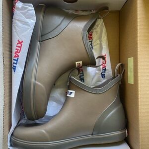 XTRATUF Kids Slip-On Ankle Boots - Olive Brown women size 4 kid youth size 4